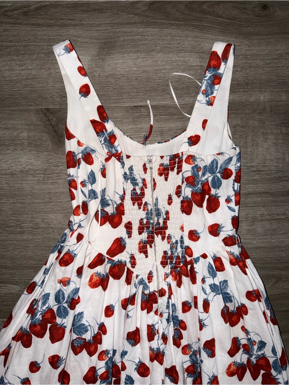 Reformation Balia Linen Sleeveless Basque-Waist Midi Dress - Picture 11 of 16